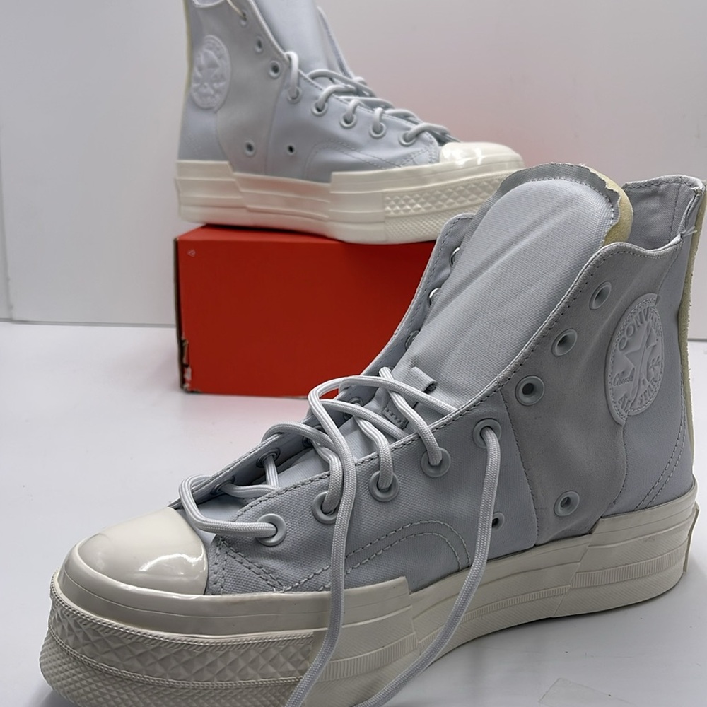 Converse WMNS CHUCK 70 PLUS HI MOONBATHE/EGRET/MOONBATHE A05259C Platforms Snkrs - Picture 15 of 16
